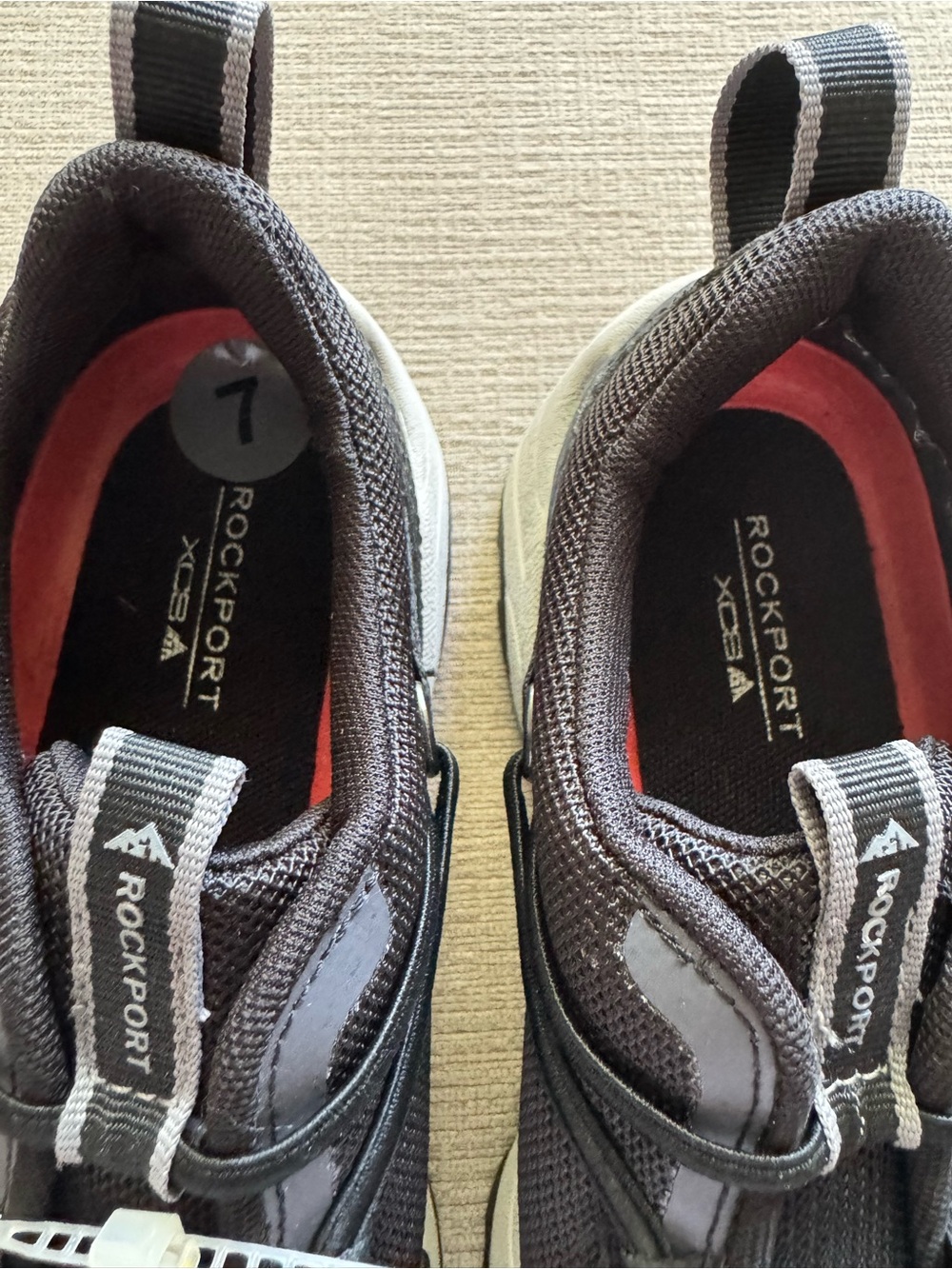 Rockport XCS Water Resistant Black Grey Sneakers Shoes Women’s Size 7 NEW - Picture 4 of 6